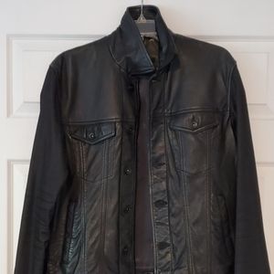 John Varvatos Sheep Skin Leather Jacket M